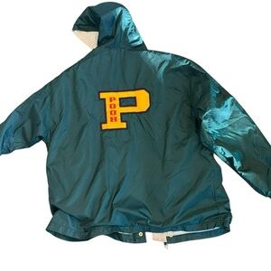 Vintage ▶️ The Disney Store ◀️ Winnie the Pooh Hooded Jacket 90s Men's Green